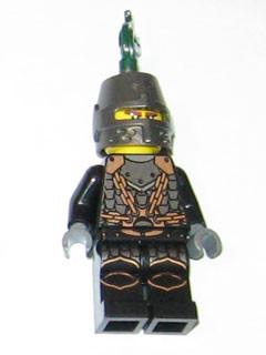 LEGO Minifigure-Kingdoms - Dragon Knight Scale Mail with Chains, Helmet Closed, Bared Teeth-Castle / Kingdoms-CAS453-Creative Brick Builders